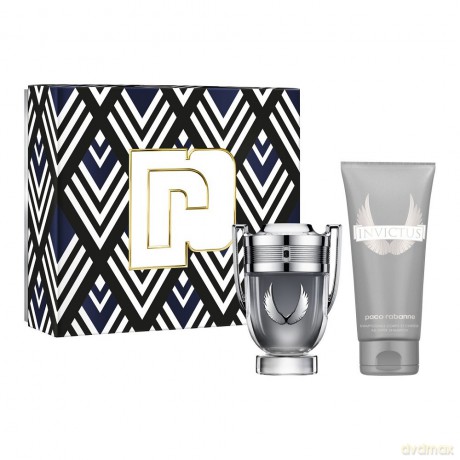 PACO RABANNE Invictus Platinum Zestaw prezentowy dla mężczyzn (Woda perfumowana 50ml + Żel pod prysznic 100ml)