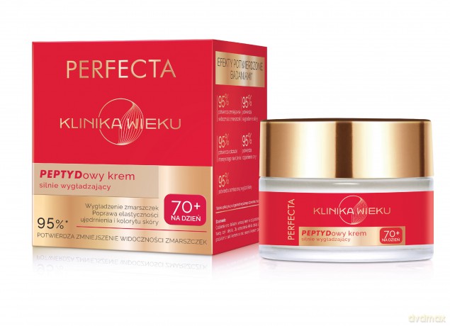 PERFECTA Klinika Wieku Peptydowy Krem silnie wygładzający na dzień 70+