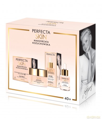 PERFECTA Zestaw prezentowy Skin Małgorzata Kożuchowska 40+ (Krem do twarzy 50ml + Elixir pod oczy 15ml)