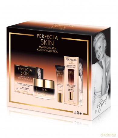 PERFECTA Zestaw prezentowy Skin Małgorzata Kożuchowska 50+ (Krem do twarzy 50ml + Krem pod oczy 15ml)