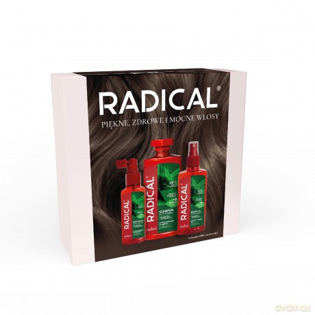RADICAL Zestaw prezentowy Wzmacniający włosy (szampon 400ml + mgiełka 200ml + odżywka 100ml)