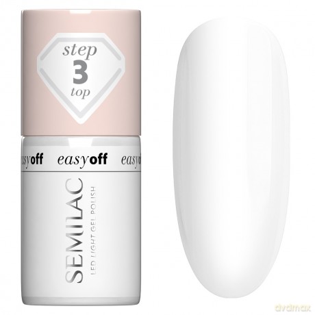 SEMILAC Easy Off Top do lakieru hybrydowego Led Light 7 ml