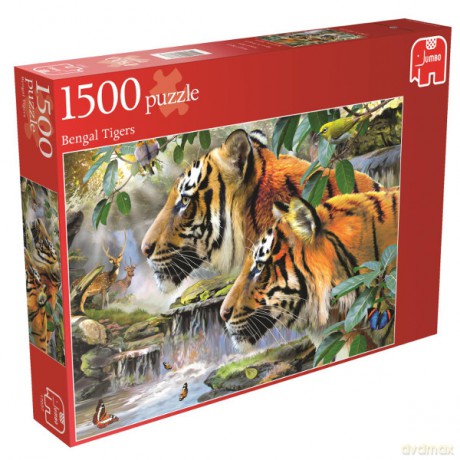 JUMBO 1500 EL. Tygrysy bengalskie [PUZZLE]