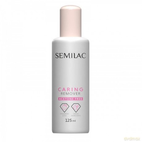 SEMILAC Pielęgnujący zmywacz bezacetonowy do paznokci 125 ml
