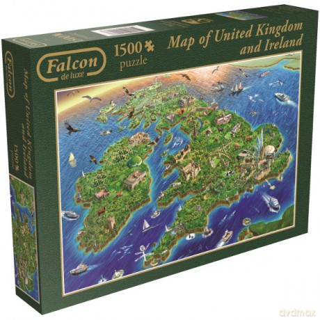 JUMBO 1500 EL.Mapa W.Brytania i Irlandia [PUZZLE]