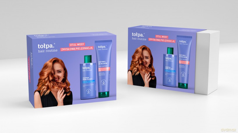 TOŁPA Zestaw prezentowy Hair routine (Szampon nawilżający 300ml + Odżywka z efektem botoksu 175ml)