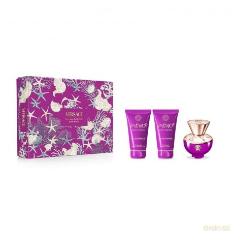 VERSACE Dylan Purple Zestaw prezentowy dla kobiet (Woda perfumowana 50ml + Żel pod prysznic 50ml + Balsam do ciała 50ml)