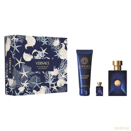 VERSACE Pour Homme Dylan Blue Zestaw prezentowy dla mężczyzn (Woda toaletowa 100ml + Żel pod prysznic 100ml)