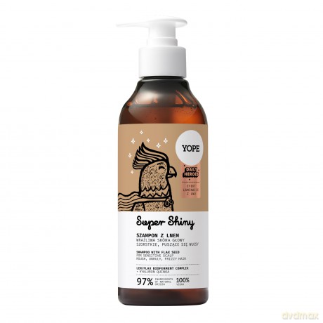 YOPE DAILY HEROES Super Shiny Szampon z lnem 300ml
