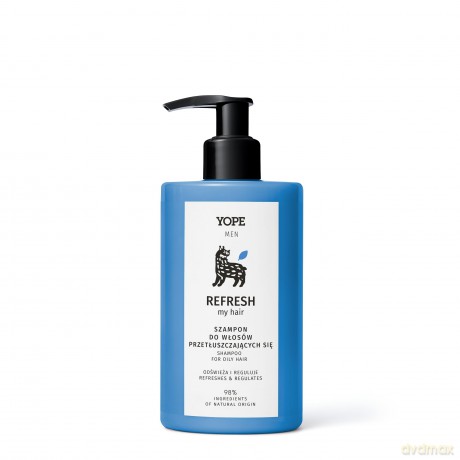 YOPE MEN REFRESH Szampon wł.przetłuszcz.300ml