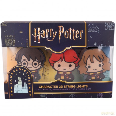 Harry Potter lampki dekoracyjne - postacie: HP, Hermiona, Ron / Harry Potter 2D Character String Lights