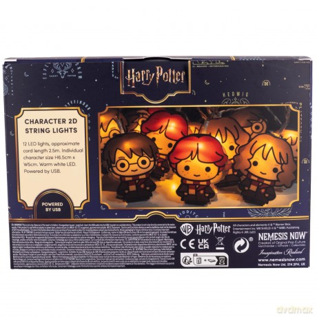 Harry Potter lampki dekoracyjne - postacie: HP, Hermiona, Ron / Harry Potter 2D Character String Lights
