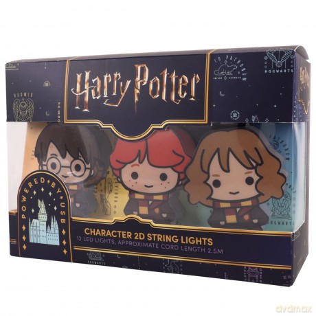Harry Potter lampki dekoracyjne - postacie: HP, Hermiona, Ron / Harry Potter 2D Character String Lights
