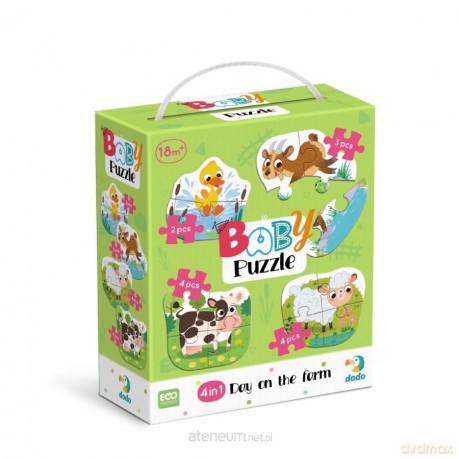 Baby puzzle 4w1 Dzień na farmie [PUZZLE]