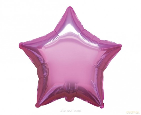 Balon foliowy 46 cm Gwiazda różowa