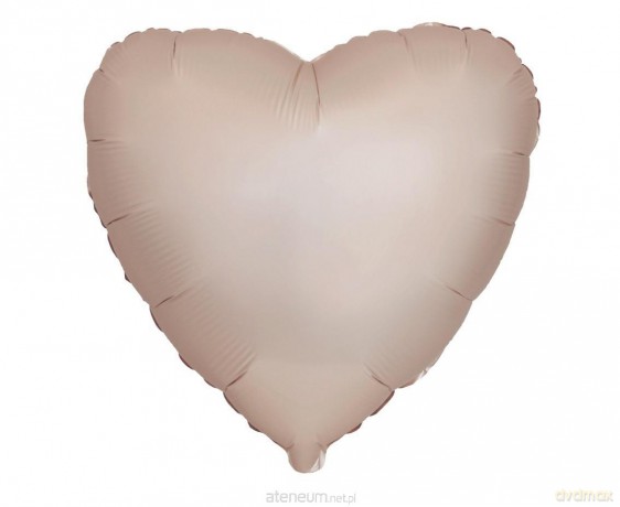 Balon foliowy 46 cm Serce matowe Starlight Gold