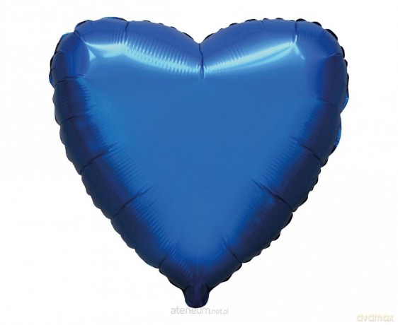 Balon foliowy 46 cm Serce satynowy czarny