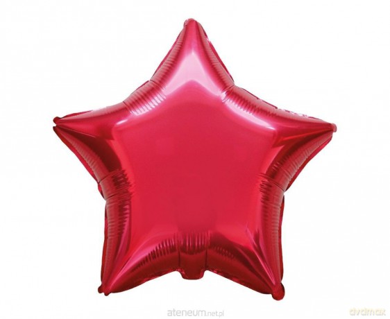 Balon foliowy 48 cm Gwiazda czerwona