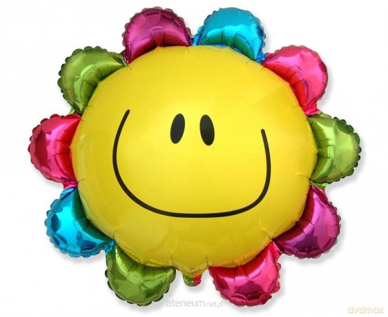 Balon foliowy 61 cm Kwiatek tęczowy