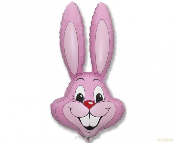Balon foliowy 61 cm Rabbit jasnoróżowy