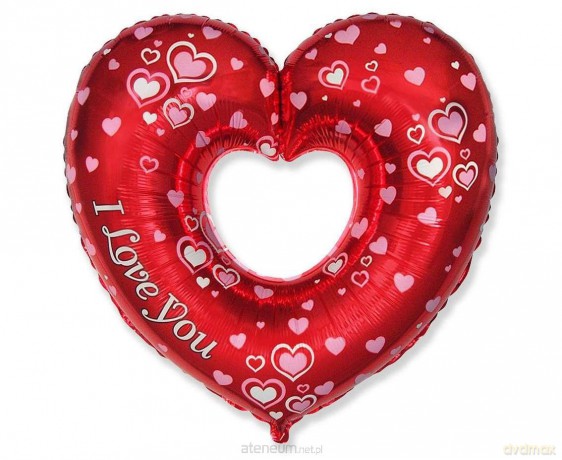 Balon foliowy 61 cm Serce I Love You