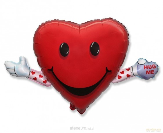 Balon foliowy 61 cm Serce Love&Hug
