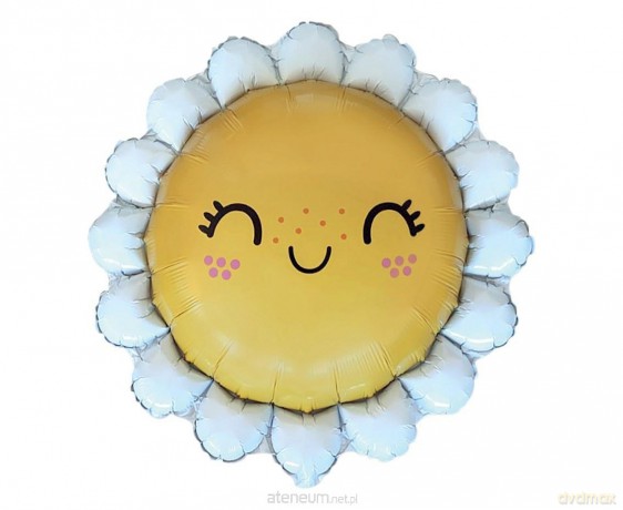 Balon foliowy 61 cm Stokrotka uśmiechnięta