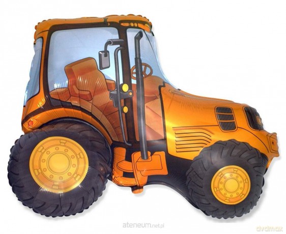 Balon foliowy 61 cm Traktor pomarańczowy