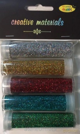 Brokat hologramowy 9g 5 kolorów
