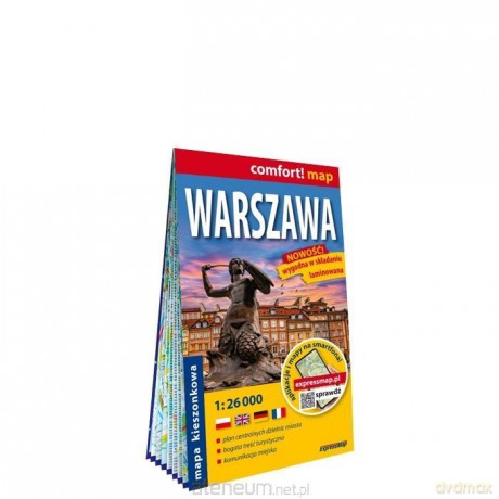 Comfort! map Warszawa plan miasta 1:26 000