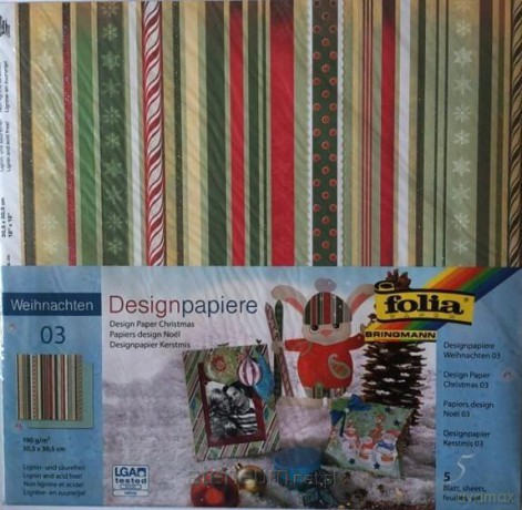 Design-papier 190 g/m2 30,5x30,5 cm 5ark