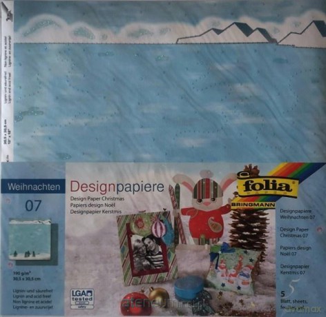 Design-papier 190 g/m2 30,5x30,5 cm 5ark