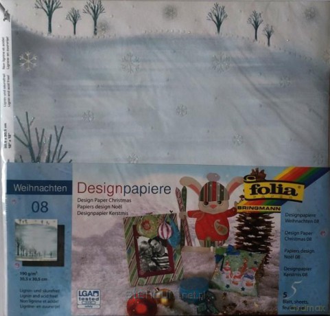 Design-papier 190 g/m2 30,5x30,5 cm 5ark