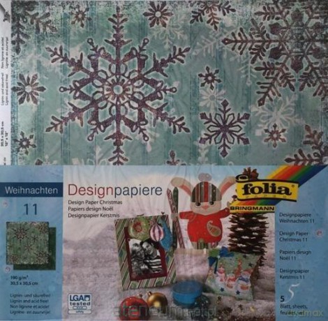 Design-papier 190 g/m2 30,5x30,5 cm 5ark