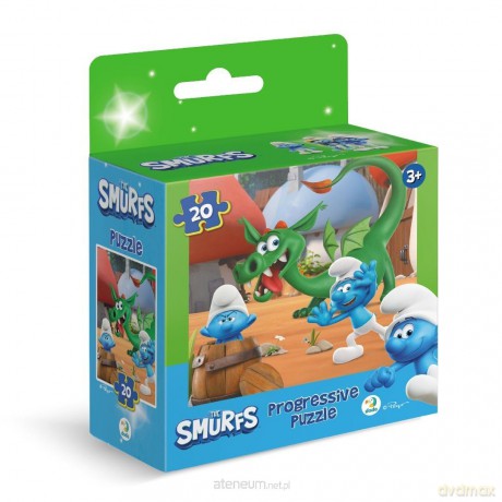 DODO 20 el. Smerfy Zabawa w chowanego ze smokiem [PUZZLE]