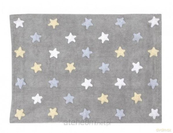 Dywan bawełniany Tricolor Star Grey Blue 120x160 cm