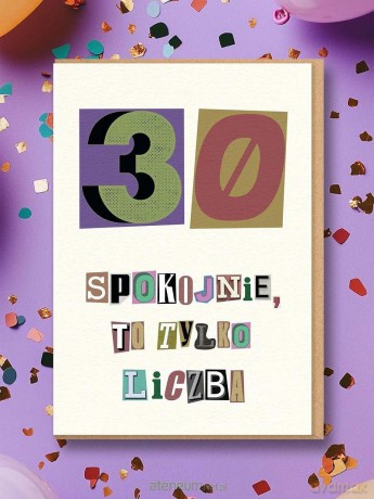 Karnet Urodziny 30