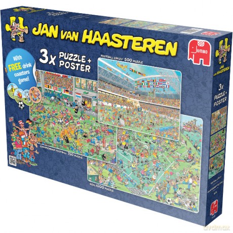 JUMBO Puzzle 3w1 WC Football [PUZZLE]