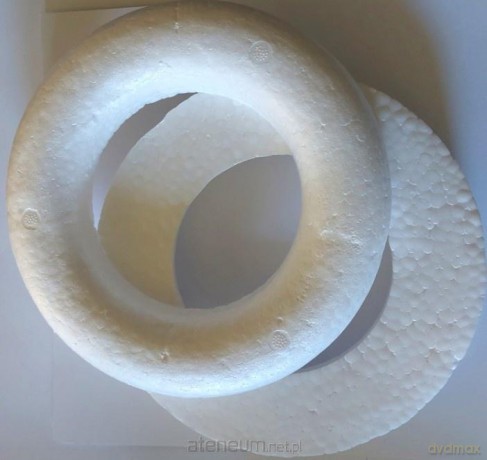 Koło ze styropianu 20 cm półpłaskie 2szt