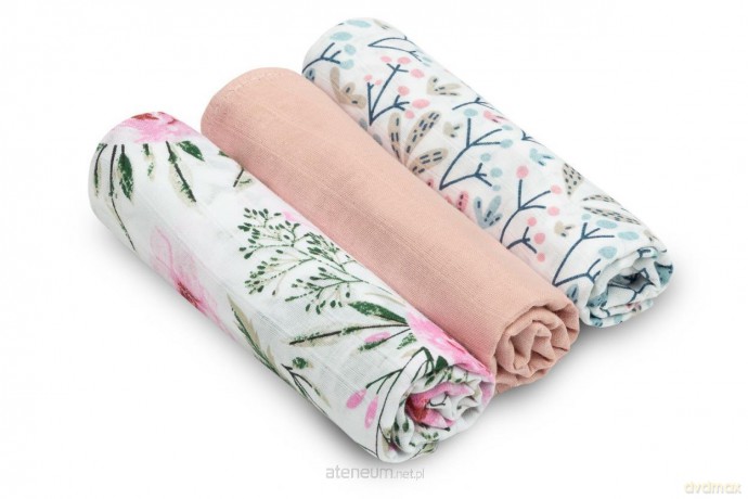 Pielucha muślinowa z nadrukiem 3szt [KSIĄŻKA]