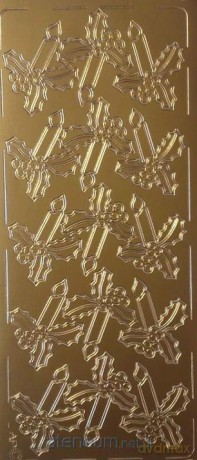 Stiker ażurowy złoty