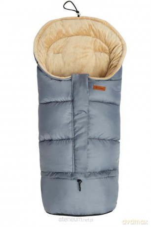 Śpiworek Combi 3w1 minky graphite/beige