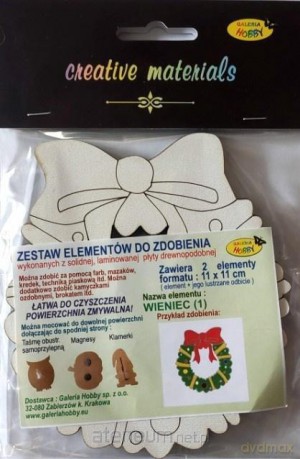 Zestaw elementów do zdobienia BN 11x11 cm 2szt