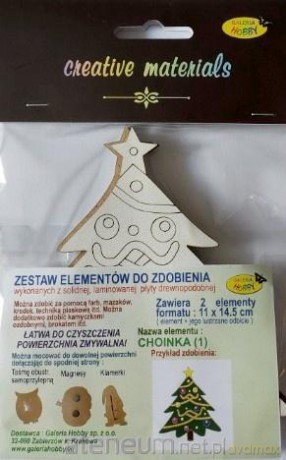 Zestaw elementów do zdobienia choinka BN 2szt