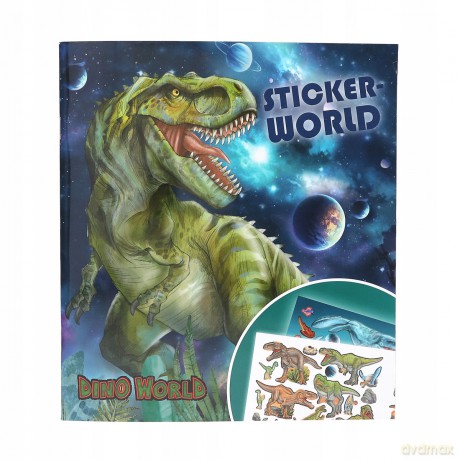 Zestaw kreatywny z naklejkami Dino World
