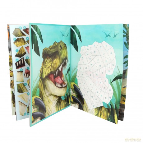 Zestaw z naklejkami Number Stickers Dino World