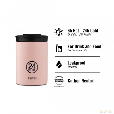 24 Bottles - Travel Tumbler 0,35 L - Tuxedo Black (24B629)