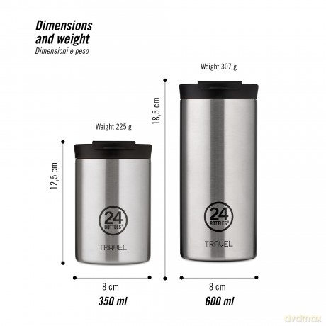 24 Bottles - Travel Tumbler 0,35 L - Tuxedo Black (24B629)