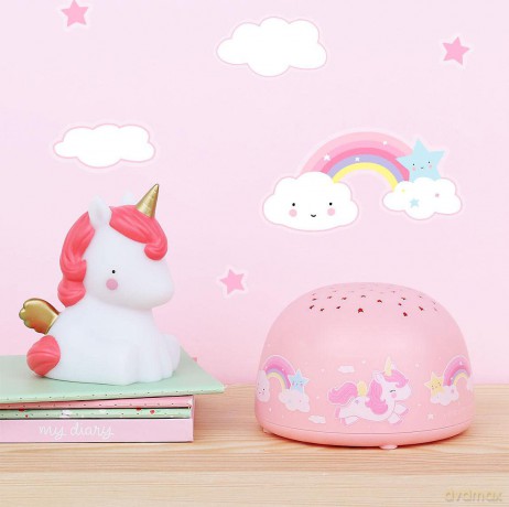 A little lovely company - Projector Light - Unicorn - 13.8 x 8.5 x 13.8 cm