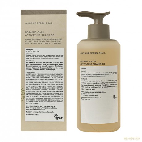 Amos Professional - Botanic Calm Activating Shampoo - 500 ml